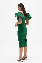 Rachel Gilbert Frey Dress Green 