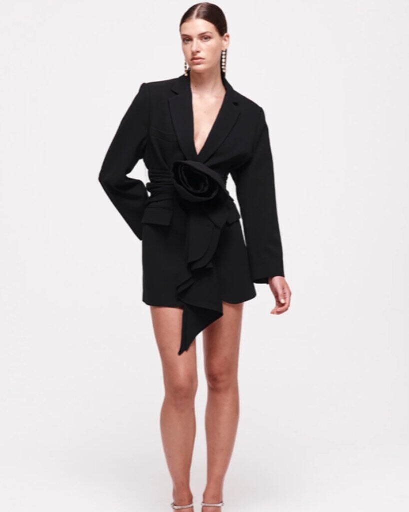 Rachel Gilbert Santiago Jacket Dress Black 