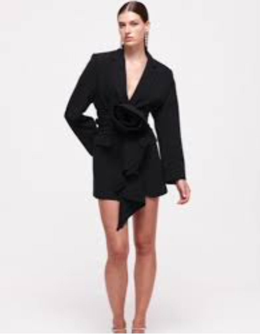 Rachel Gilbert Santiago Jacket Dress Black Dress 
