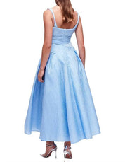 Rachel Gilbert Sophy Strap Dress Blue Dress 