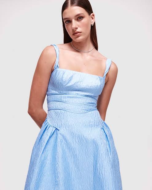 Rachel Gilbert Sophy Strap Dress Blue Dress 