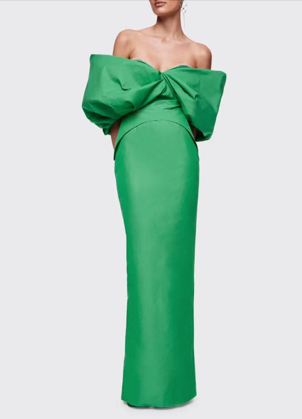 Rachel Gilbert Xavier Gown Green Dress 