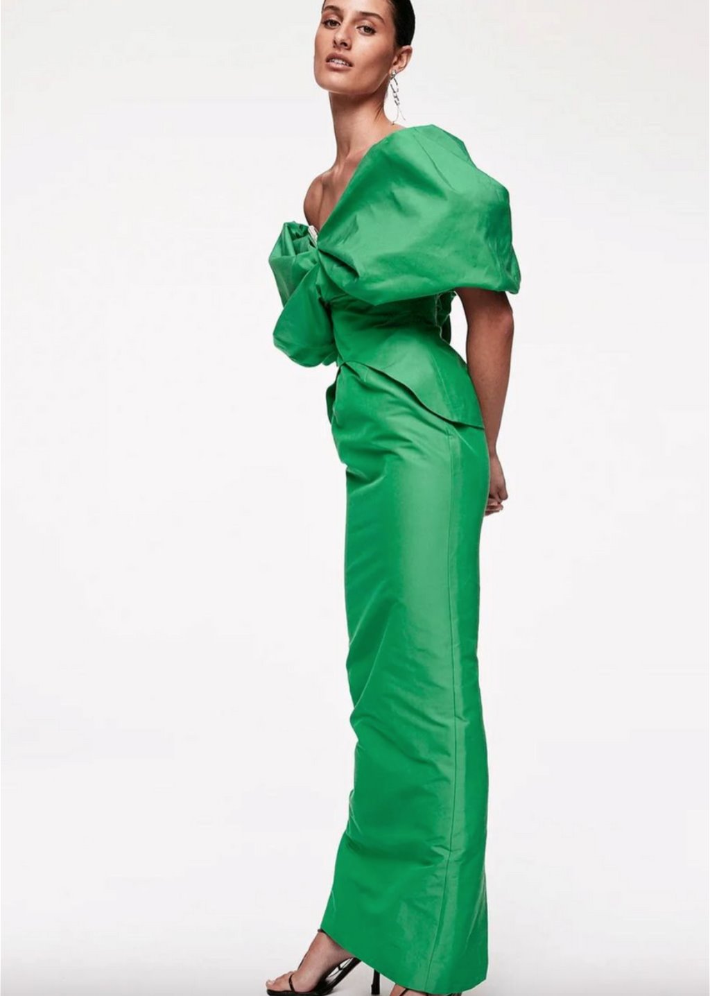 Rachel Gilbert Xavier Gown Green Dress 