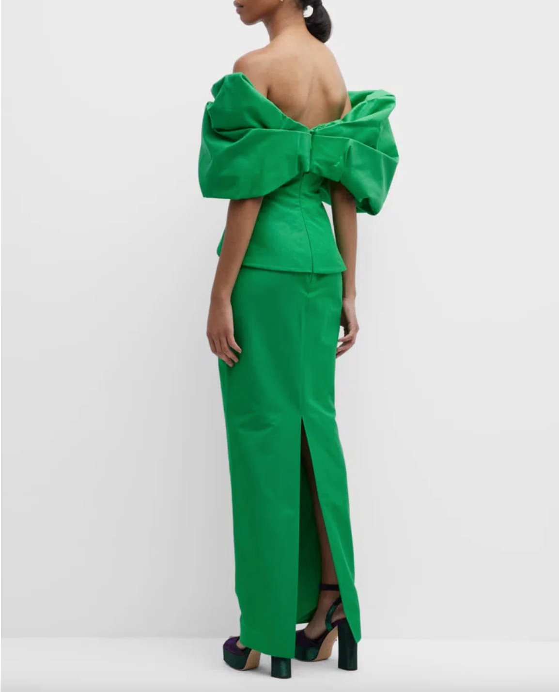 Rachel Gilbert Xavier Gown Green Dress 