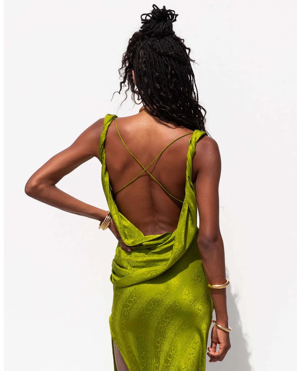 Navarra Dress Lime Eastend Wardrobe Navarra Dress Lime Eastend Wardrobe