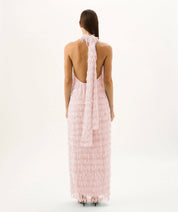 Roame Ischia Fringe Dress Pink Dress 