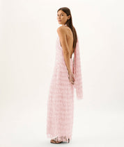 Roame Ischia Fringe Dress Pink Dress 
