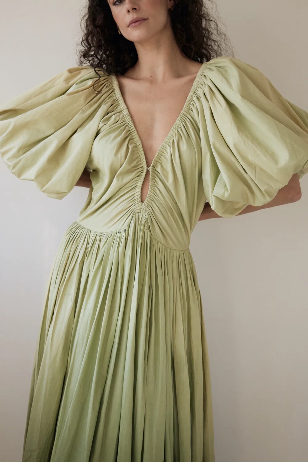 Rooh Birthday Gown Pistachio Ombre Dress 