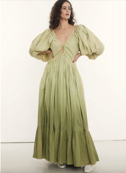 Rooh Birthday Gown Pistachio Ombre Dress 