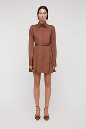 Scanlan Theodore Sateen Pleat Dress Dress 