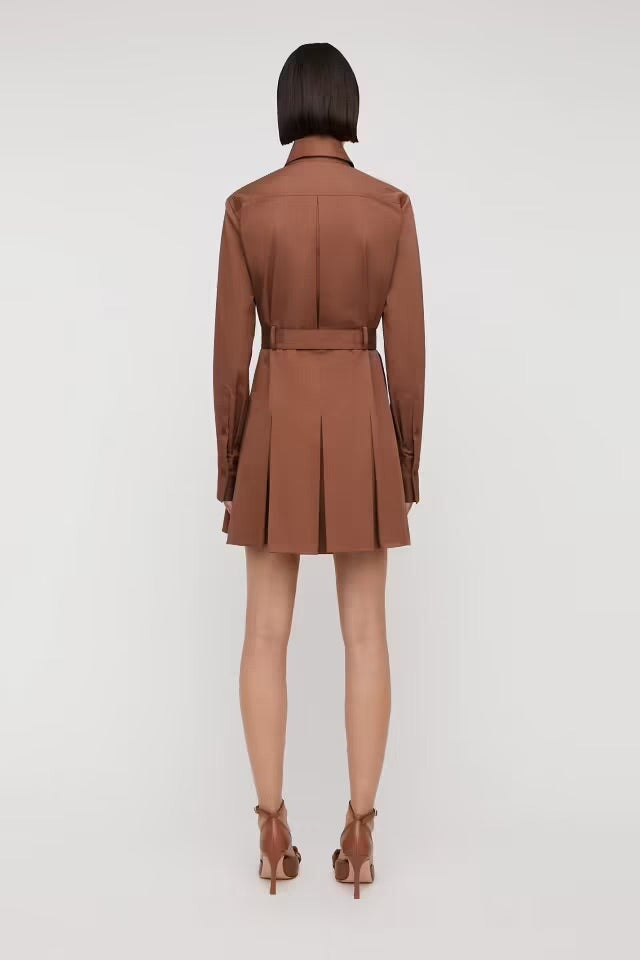 Scanlan Theodore Sateen Pleat Dress Dress 