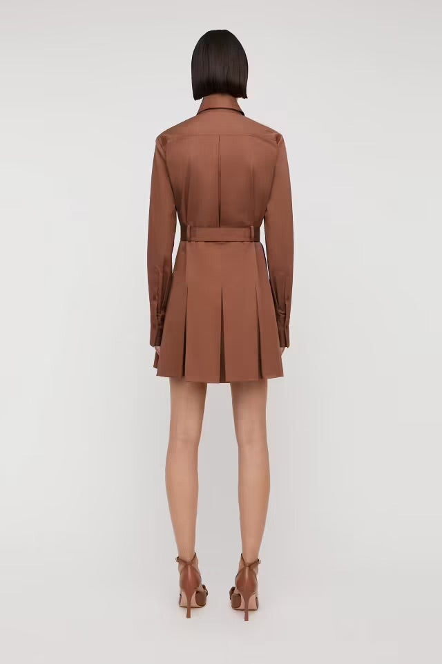 Scanlan Theodore Sateen Pleat Dress Dress 