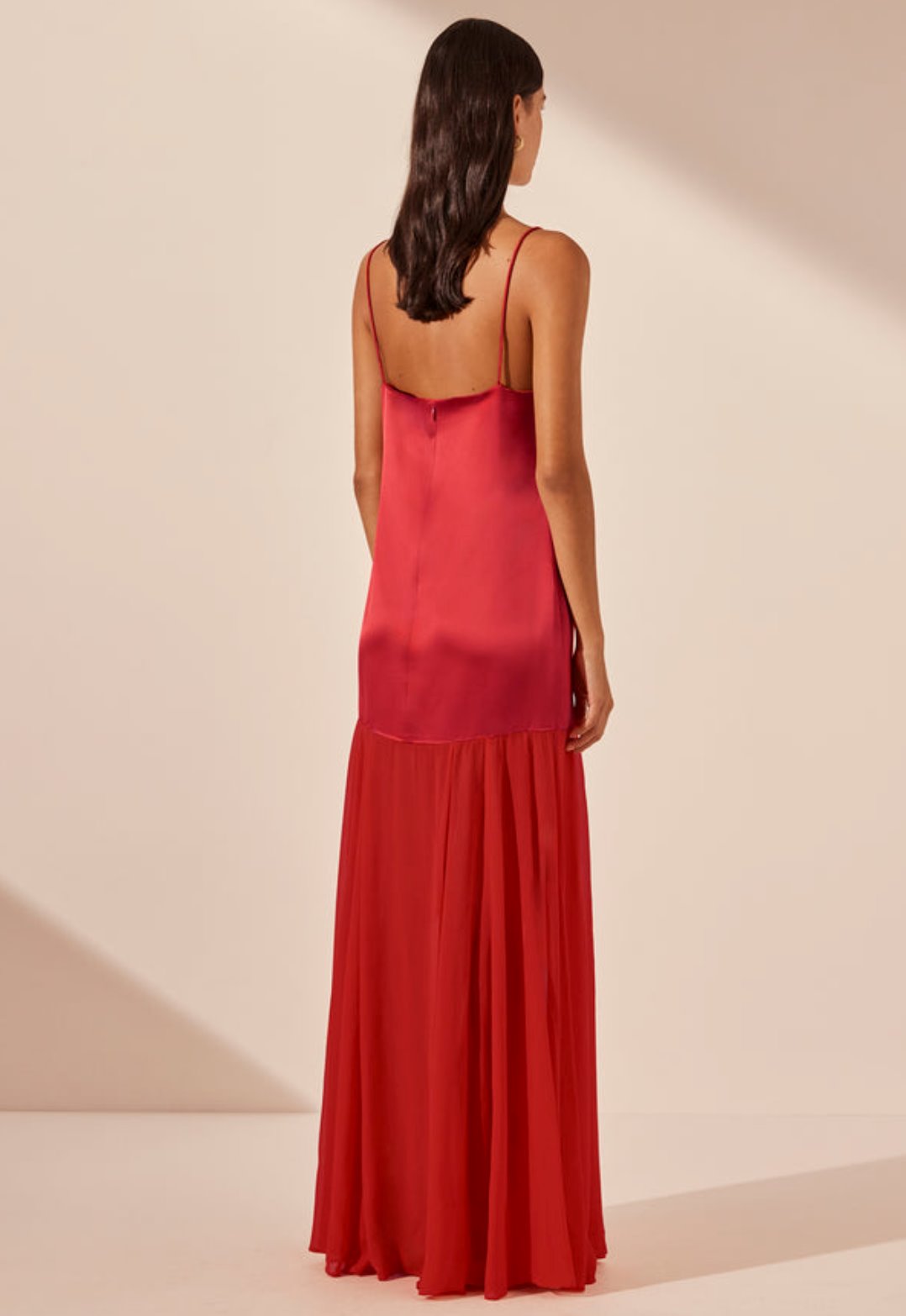 Shona Joy Moraya Dropped Waist Maxi Dress Chilli Dress 