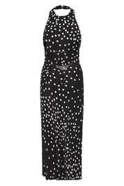 Silk Laundry Halter Dress Broken Dot Dress 