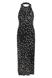 Silk Laundry Halter Dress Broken Dot Dress 