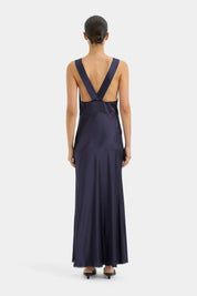 SIR Aries Cut Gown Navy Dress 