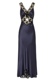 SIR Aries Cut Gown Navy Dress 