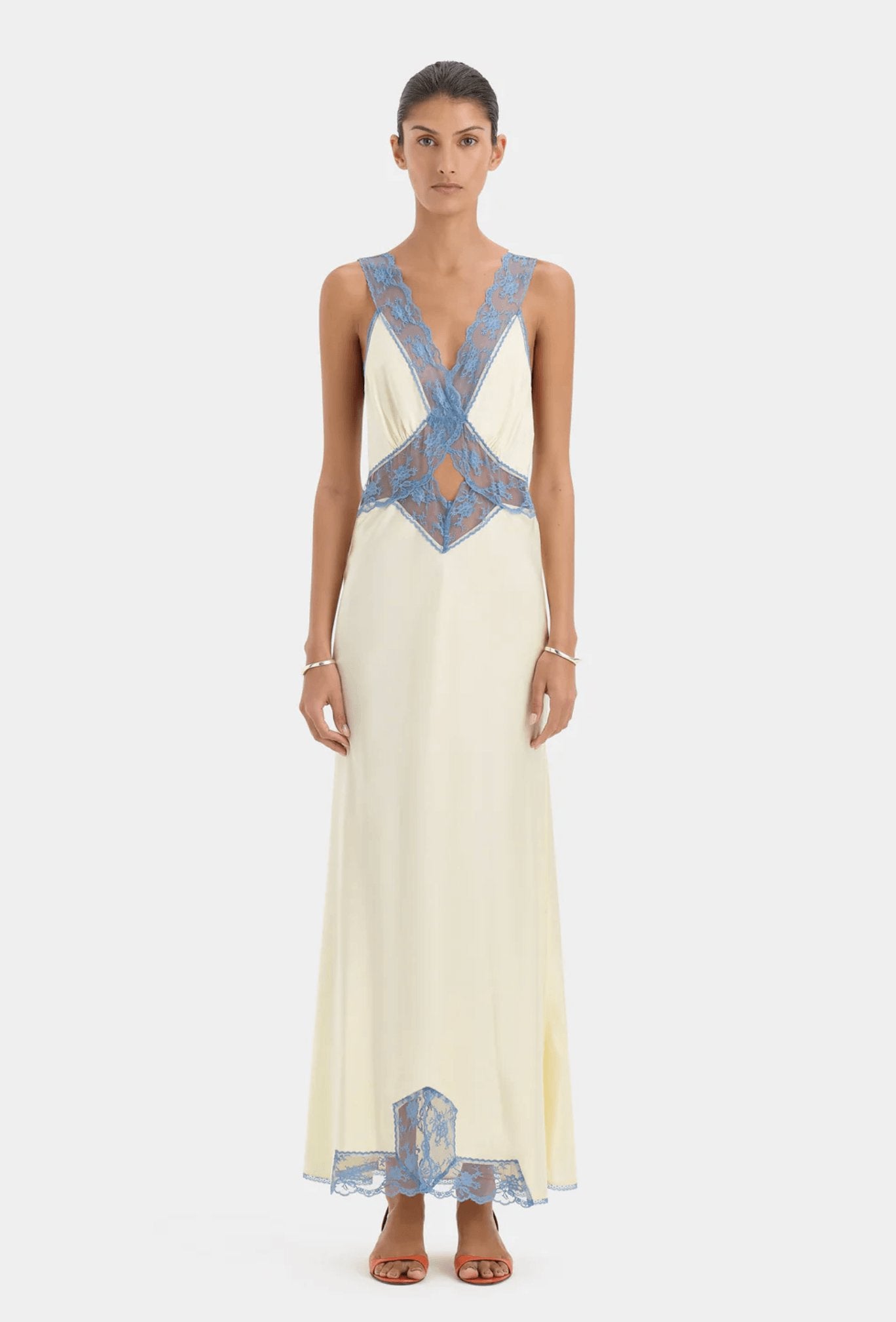 SIR Aries Cut Out Gown Butter Dress 