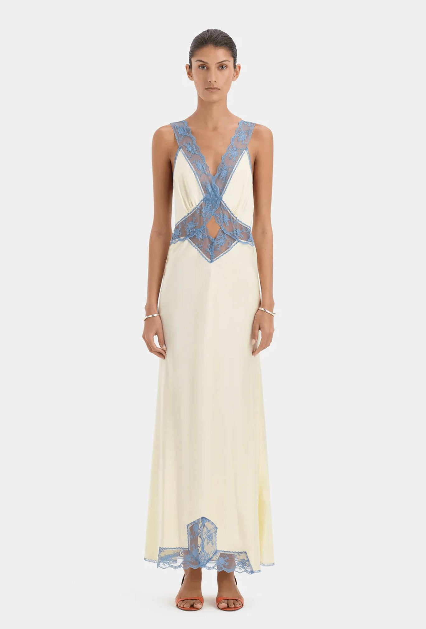SIR Aries Cut Out Gown Butter Dress 