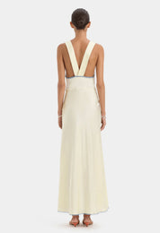 SIR Aries Cut Out Gown Butter Dress 