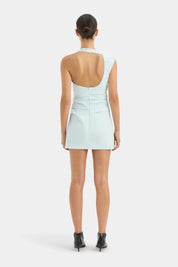 SIR Azul Gathered Mini Ice Blue Dress 