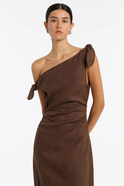 SIR Bettina Off Shoulder Dress Chocolate Dress 