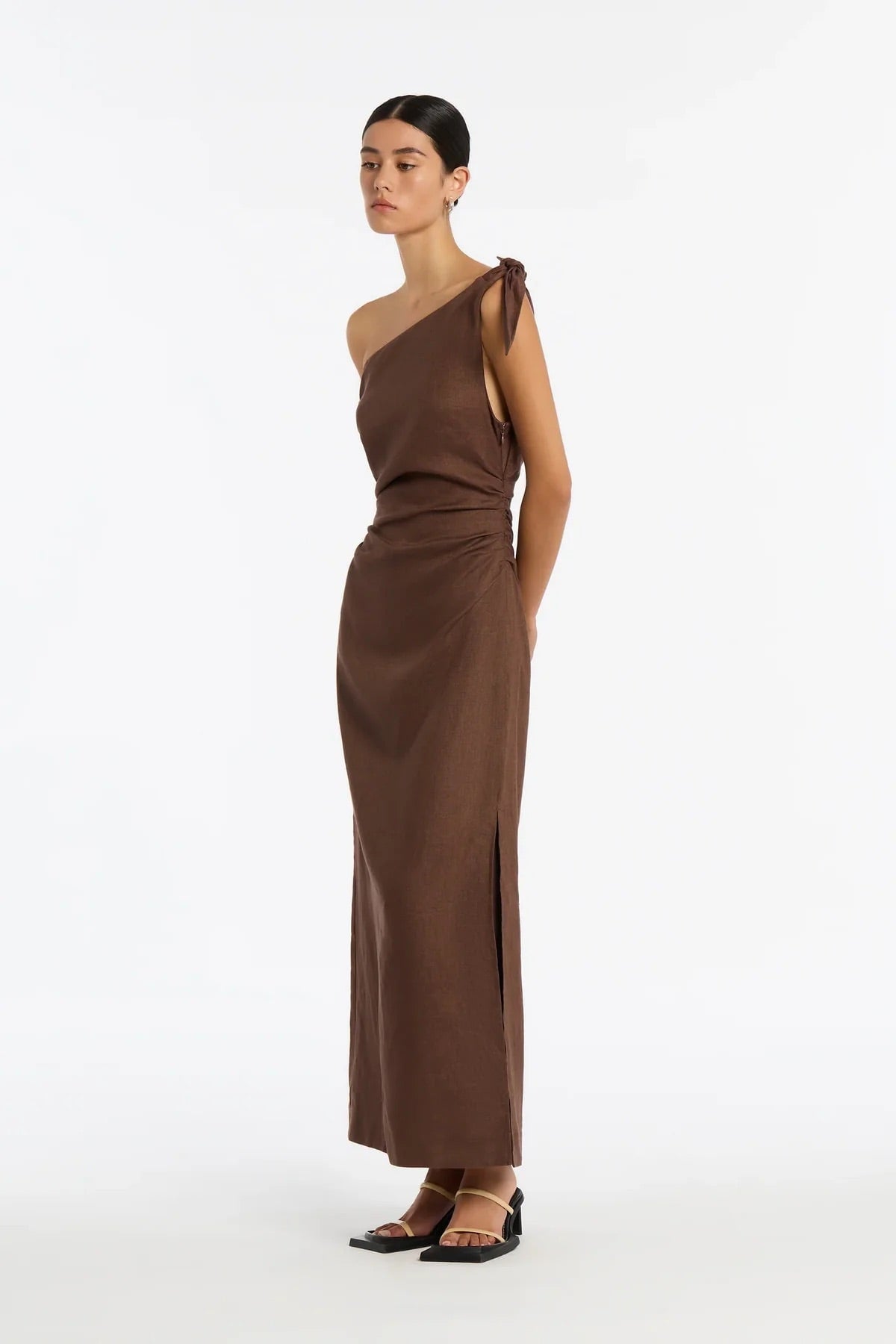 SIR Bettina Off Shoulder Dress Chocolate Dress 