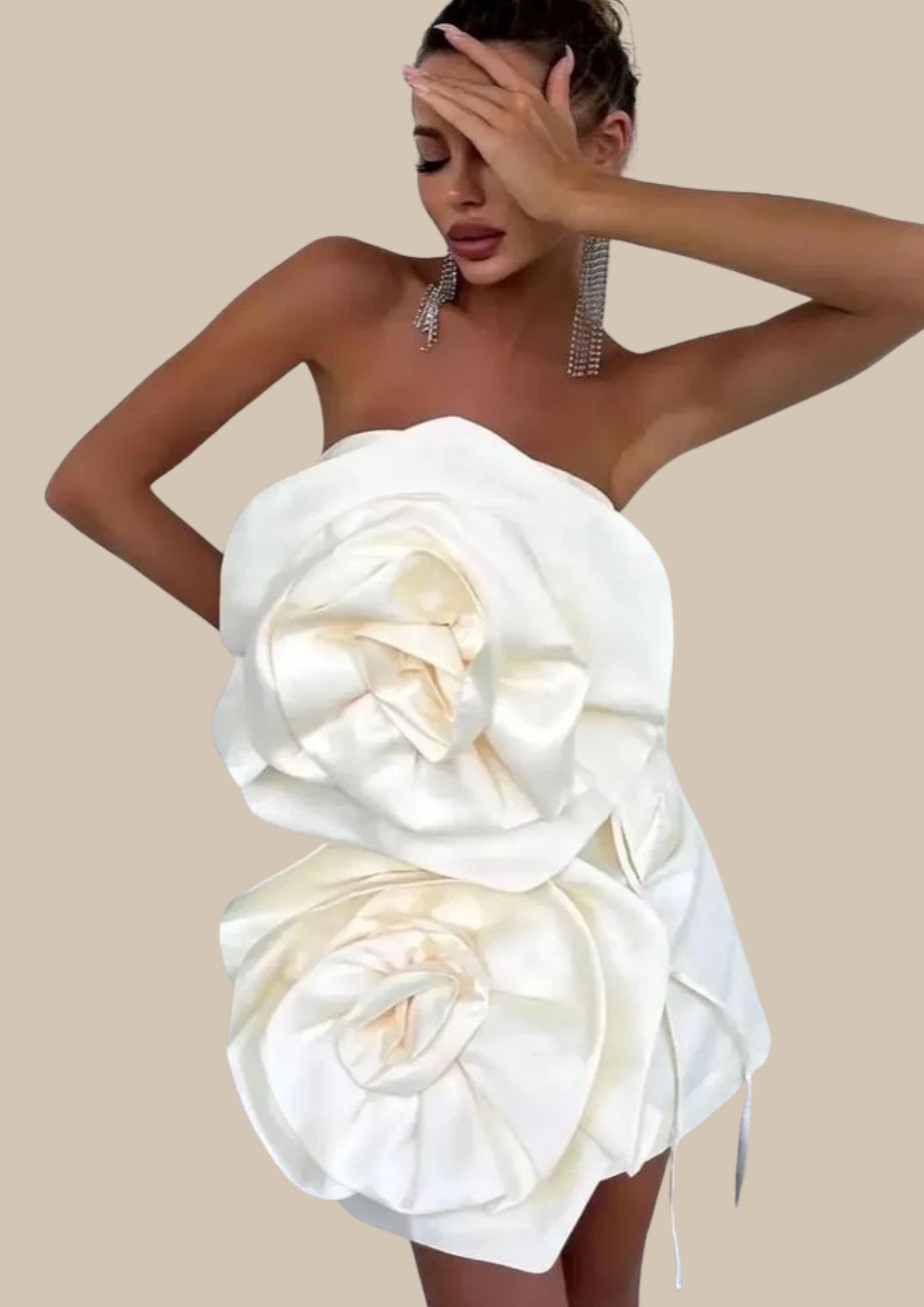 Yojani Elora Dress Ivory Dress 