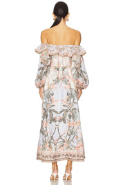 Zimmermann Wylie Off-Shoulder Midi Dress Dress 